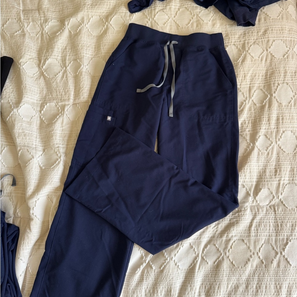 Figs High Waisted Isabel Wide Leg Scrub Pants